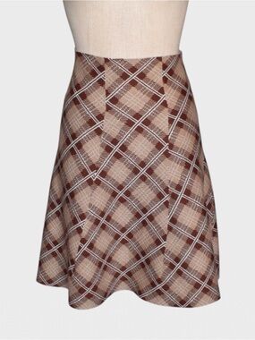 Classic Concepts Petites Plaid Pull On A Line Skirt